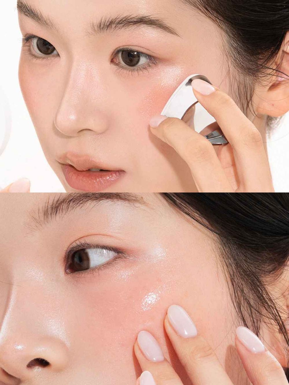 比水光更美的澎潤光！爆紅唇頰兩用「印章布丁光腮紅」，韓女化妝包都有這顆、鬆弛感裸妝必備！-12