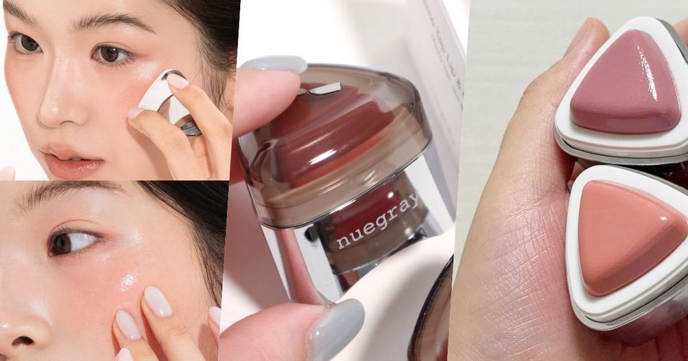 比水光更美的澎潤光！爆紅唇頰兩用「印章布丁光腮紅」，韓女化妝包都有這顆、鬆弛感裸妝必備！-1