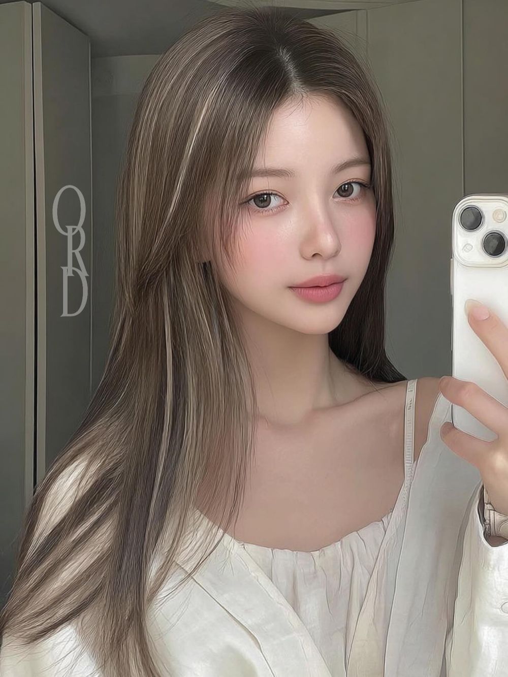 2025韓國冬季髮色圖鑑！奶霧榛果、奶茶楓糖、霧光銀棕...，全是柔霧顯白色精選、零失誤韓系氛圍感！-7