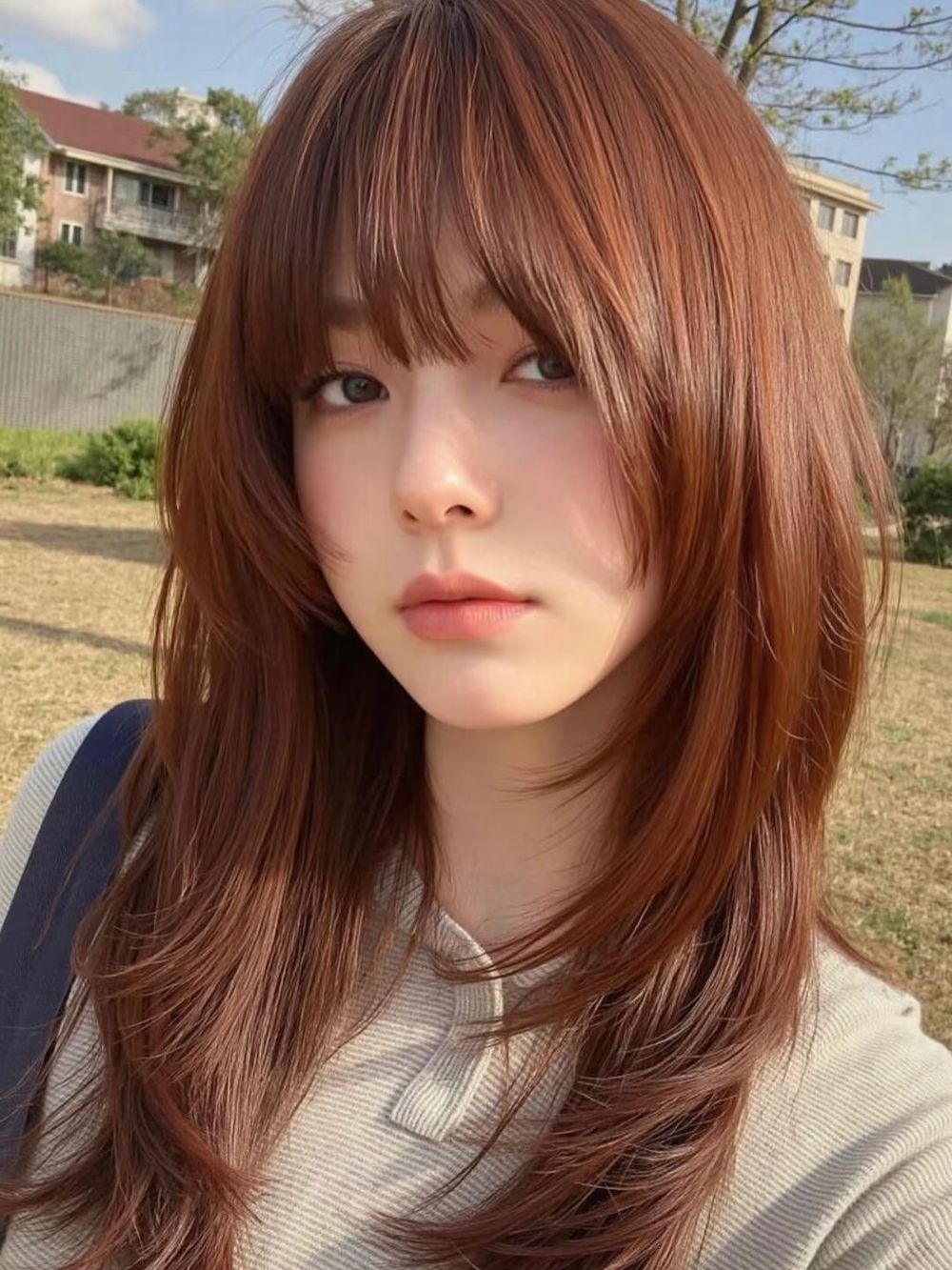 2025韓國冬季髮色圖鑑！奶霧榛果、奶茶楓糖、霧光銀棕...，全是柔霧顯白色精選、零失誤韓系氛圍感！-11