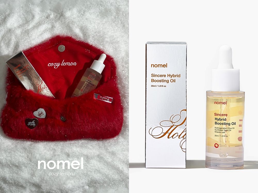 台灣純淨保養nomel生活支線「cozy lemon」推出全新節慶限量系列，雲朵手拿包＋發光油限量套組、送禮首選！-5