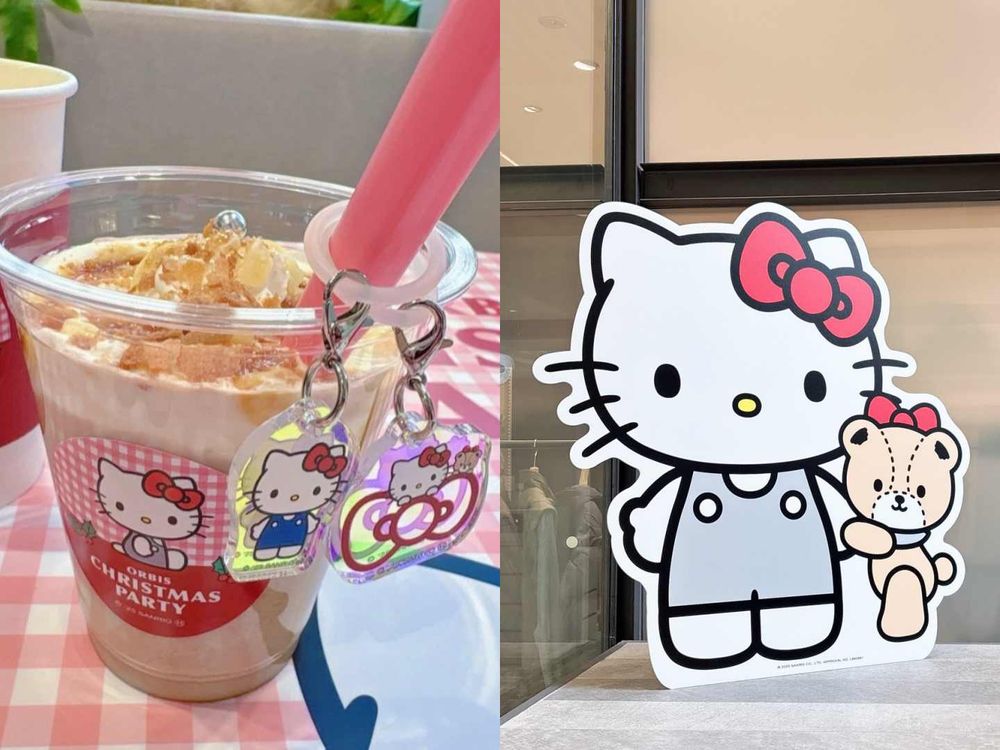 2025日本聖誕最萌三麗鷗聯名登場！ORBIS攜手HELLO KITTY表參道限定活動，明星精華化妝水限定瓶裝、必收藏！-6
