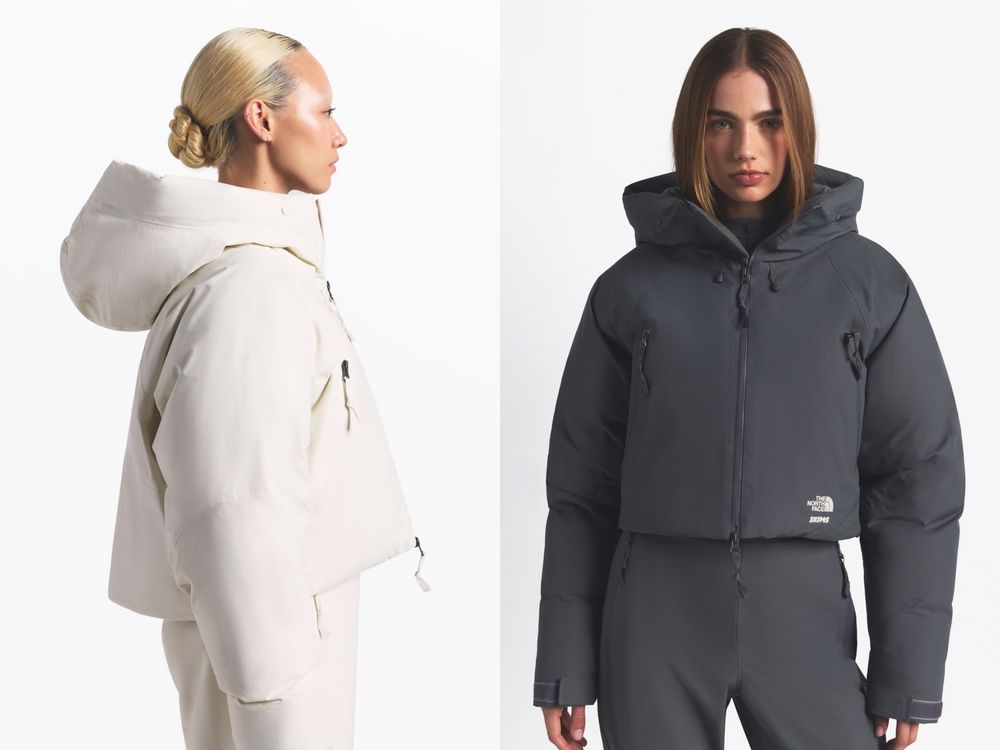 超好看滑雪行頭在這邊！The North Face與SKIMS再攜手「雲母灰、珠玉白」超美！竟然還有童裝！-4