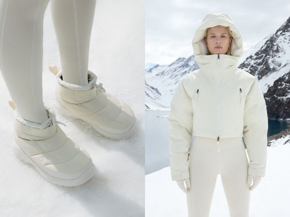 超好看滑雪行頭在這邊！The North Face與SKIMS再攜手「雲母灰、珠玉白」超美！竟然還有童裝！-8