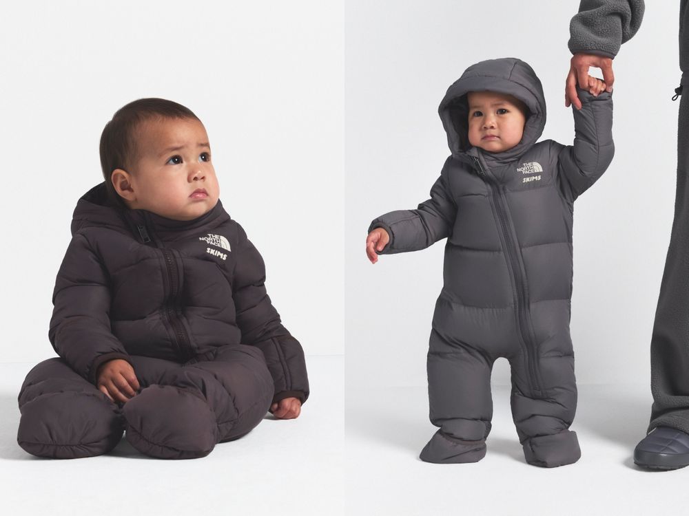 超好看滑雪行頭在這邊！The North Face與SKIMS再攜手「雲母灰、珠玉白」超美！竟然還有童裝！-9