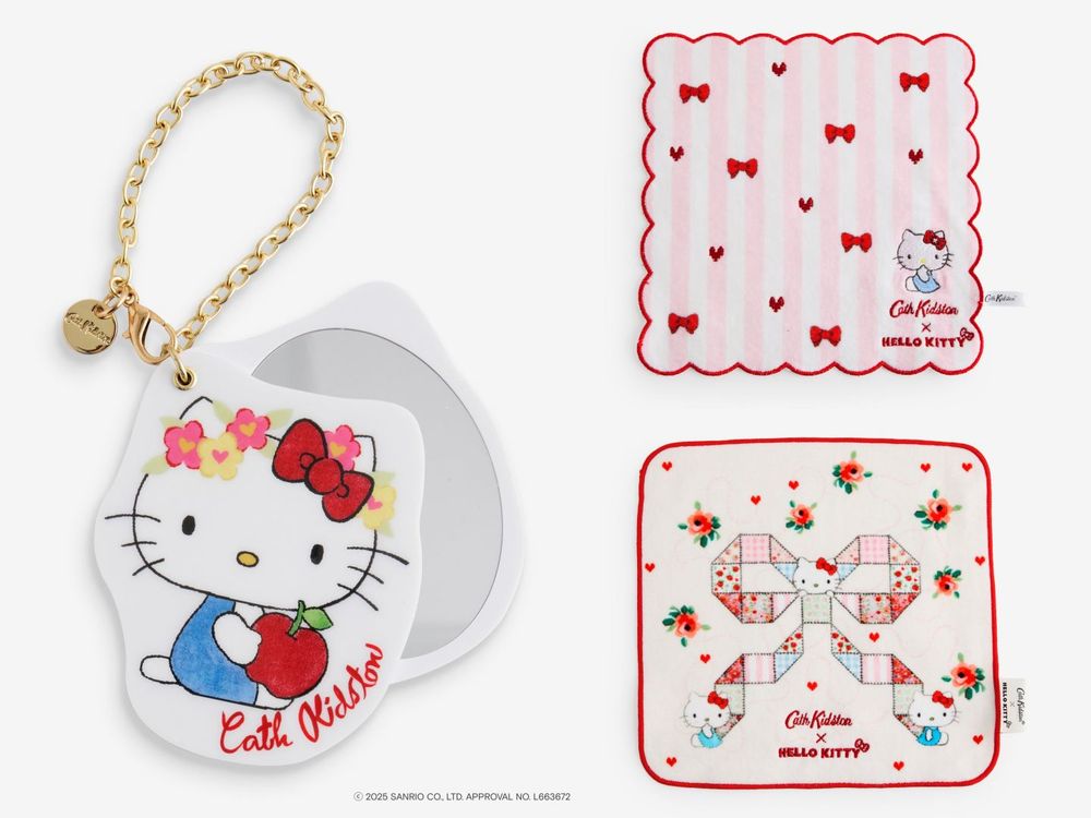 少女心大爆發！Cath Kidston夢幻聯手Hello Kitty！滿版睡衣、化妝包...20款小物滿滿幸福感！-8