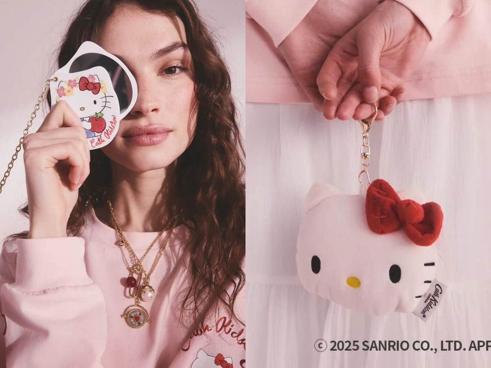 少女心大爆發！Cath Kidston夢幻聯手Hello Kitty！滿版睡衣、化妝包...20款小物滿滿幸福感！-13