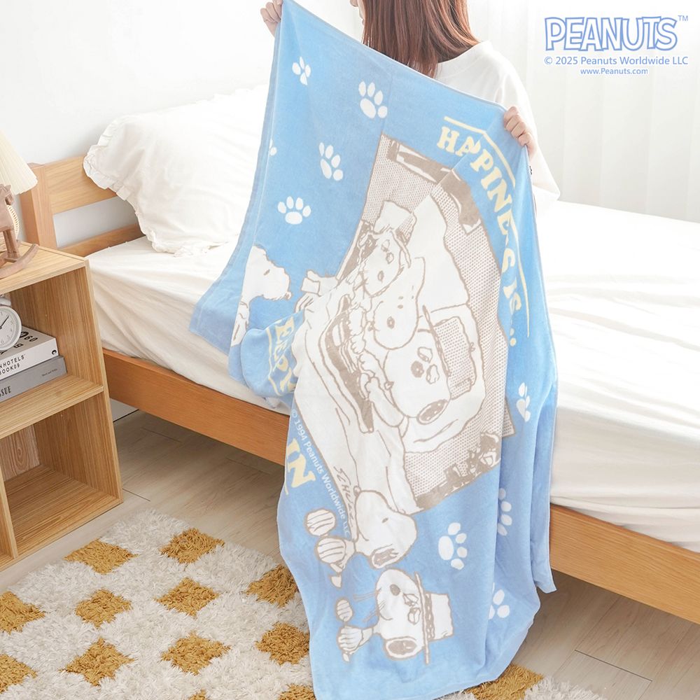 7-11開賣超可愛史努比抽抽樂！「笨笨歐拉夫抱枕毯、粉橘色史努比毛絨束口袋」全都太想要！-8