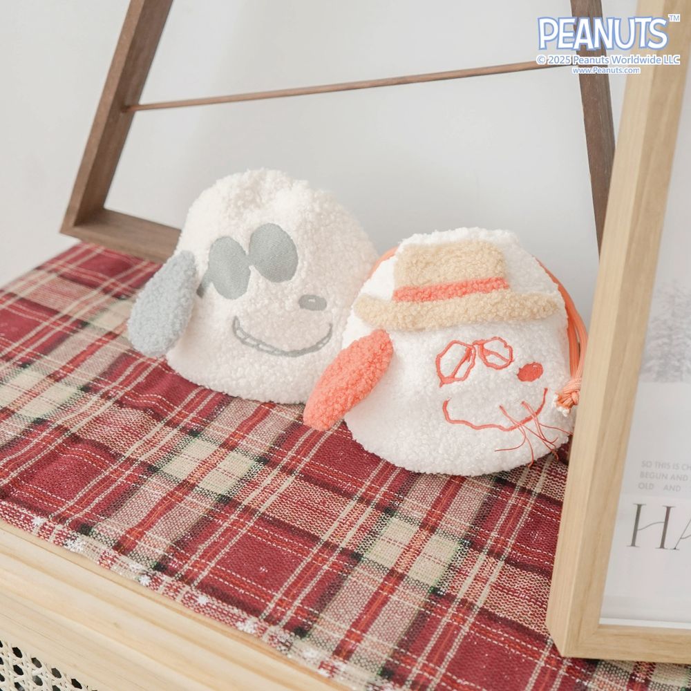 7-11開賣超可愛史努比抽抽樂！「笨笨歐拉夫抱枕毯、粉橘色史努比毛絨束口袋」全都太想要！-16