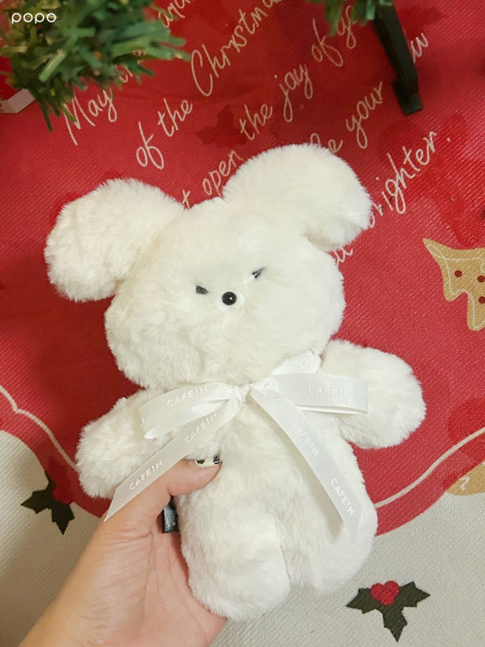 CAFE!N又跟社群爆紅WASABI BEAR聯名啦！聖誕限定「白色芥末熊玩偶、大頭熊吊飾」這天可愛開賣！-14