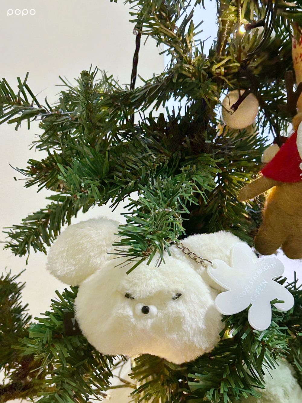 CAFE!N又跟社群爆紅WASABI BEAR聯名啦！聖誕限定「白色芥末熊玩偶、大頭熊吊飾」這天可愛開賣！-12