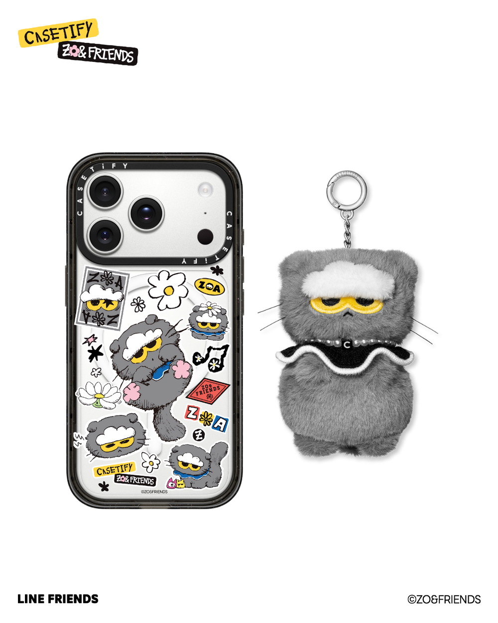 CASETiFY和GD愛貓聯名！ZO&FRIENDS手機殼、吊飾、護照套...厭世萌臉可愛發瘋！-14