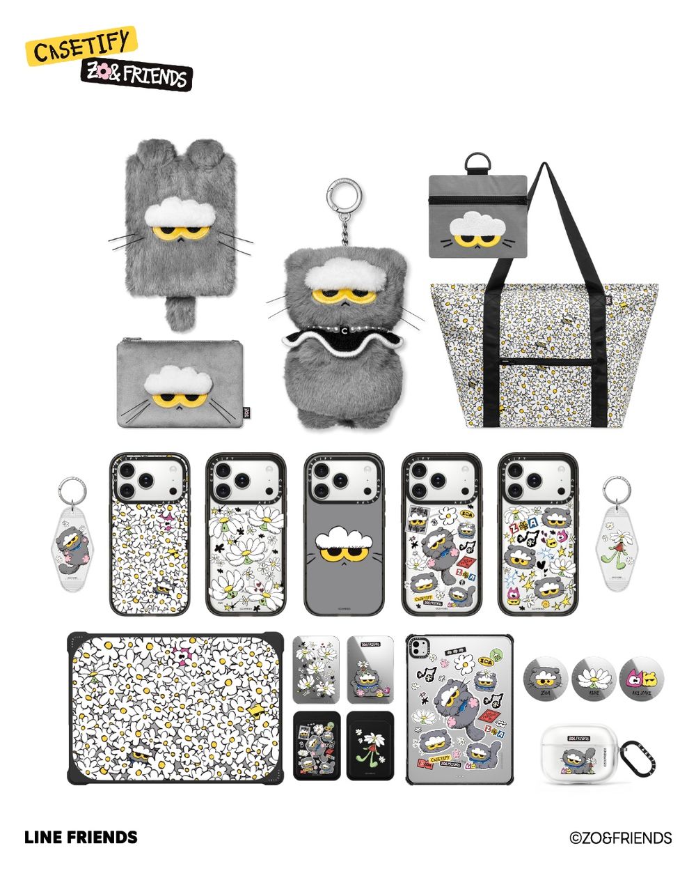 CASETiFY和GD愛貓聯名！ZO&FRIENDS手機殼、吊飾、護照套...厭世萌臉可愛發瘋！-15