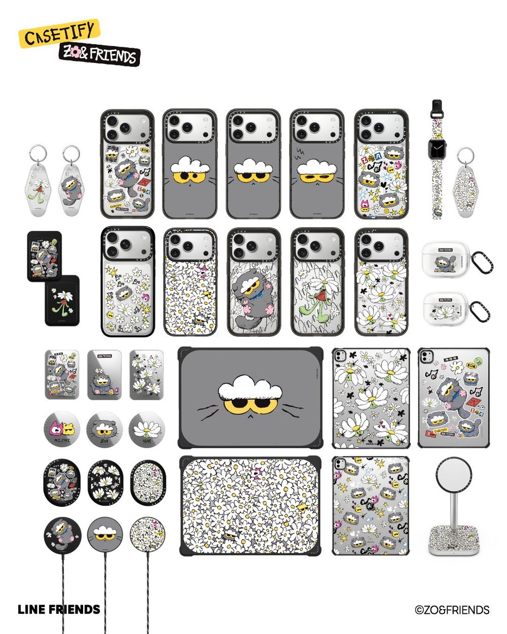 CASETiFY和GD愛貓聯名！ZO&FRIENDS手機殼、吊飾、護照套...厭世萌臉可愛發瘋！-11