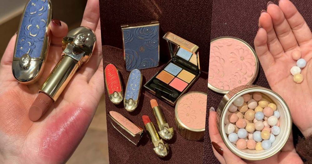 2026春季限量彩妝推薦！嬌蘭紅寶之吻唇膏、眼影盤換上珍稀緹花丹寧外殼，幻彩蜜粉球首加入淺藍粉珠，冷白膚色必收！-1