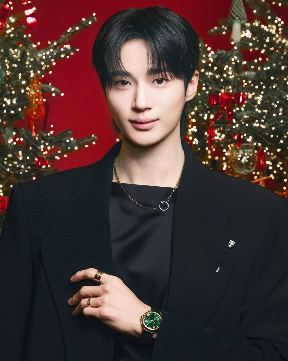 Cartier這場含金量爆表！Jisoo、SKZ鉉辰、邊佑錫全來了！根本神顏暴擊、畫面過分美好！-6