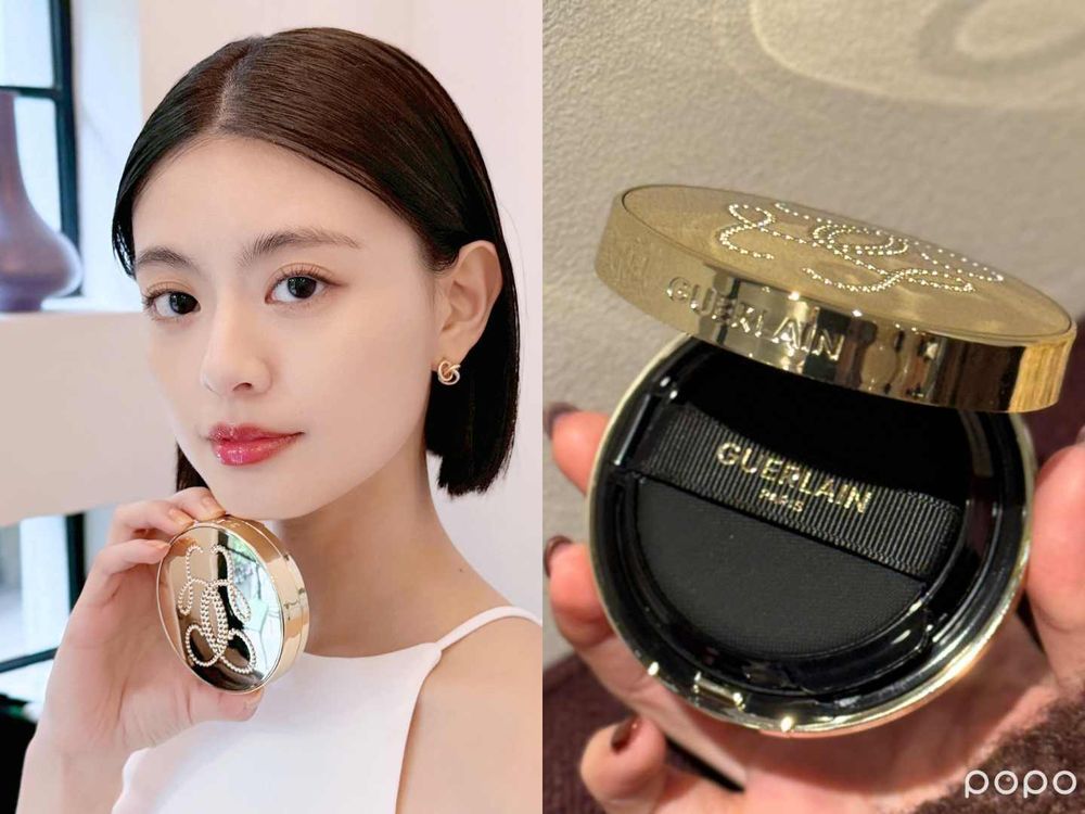 宋慧喬臉上那道奢潤光！嬌蘭「24K純金光透精華氣墊」全新奢養配方、上妝兼保養，一抹絕美輕盈水光、膚質宛如高奢珠寶！-15