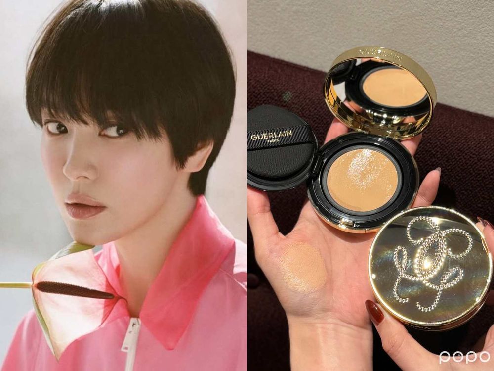 宋慧喬臉上那道奢潤光！嬌蘭「24K純金光透精華氣墊」全新奢養配方、上妝兼保養，一抹絕美輕盈水光、膚質宛如高奢珠寶！-17