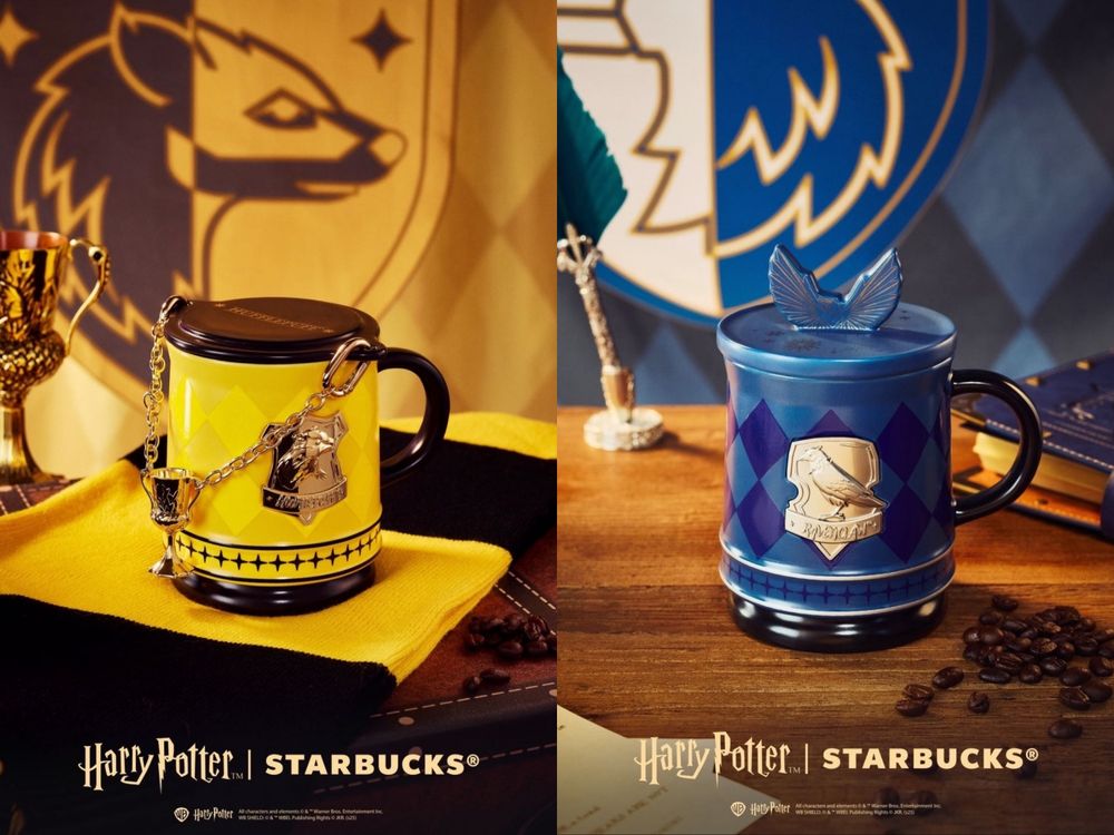 星巴克跟哈利波特聯名了！「四大學院馬克杯、霍格華茲學院玻璃杯、魔法師小熊吊飾」全都太想買！-16