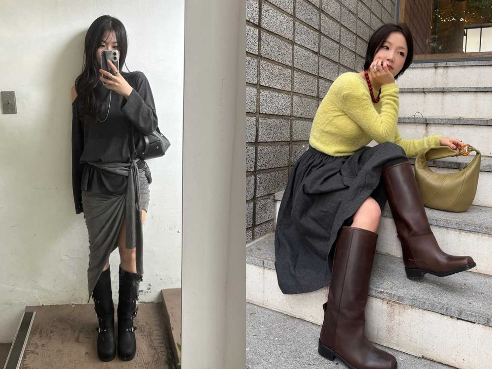 2025秋冬6大靴子穿搭守則！「長裙、堆堆襪」重點得筆記、跨年最辣戰靴穿法就選第三招！-2