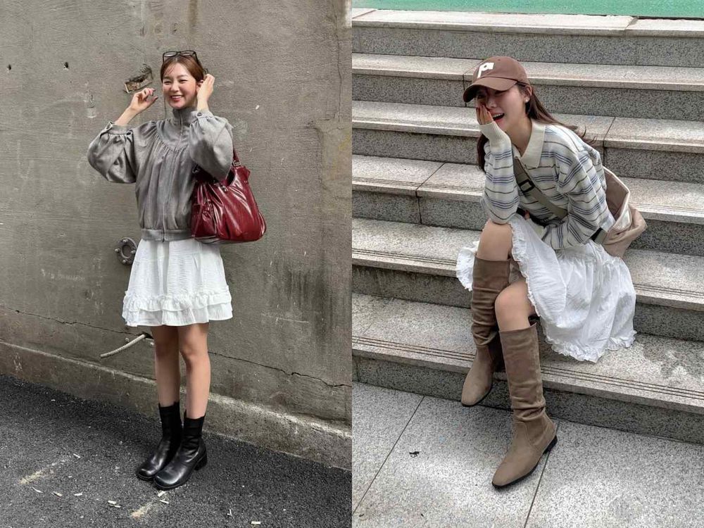 2025秋冬6大靴子穿搭守則！「長裙、堆堆襪」重點得筆記、跨年最辣戰靴穿法就選第三招！-5