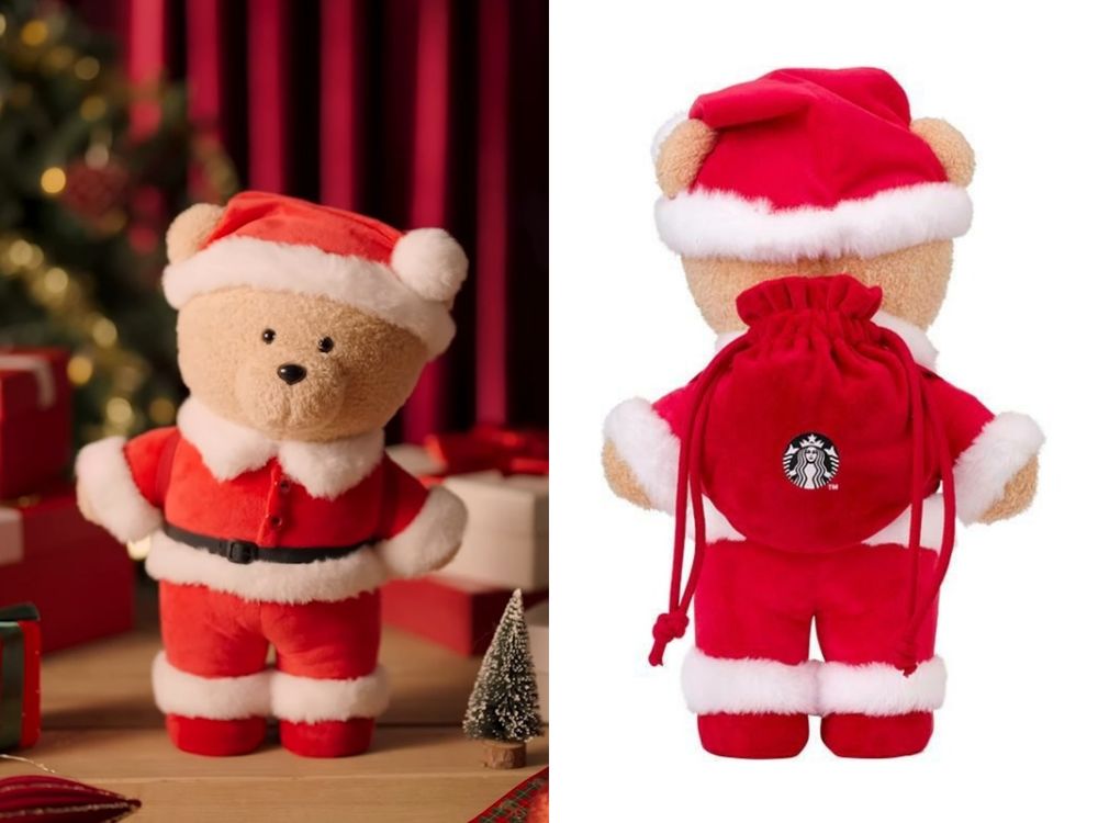 2025韓國星巴克冬季必買8大新品推薦！「毛衣花紋水壺、聖誕小熊玩偶、蝴蝶結水杯」韓妞都在搶！-9