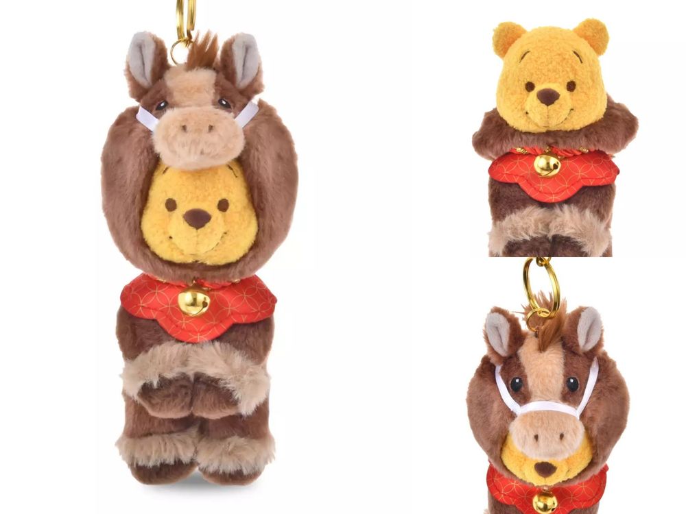 2026馬年限定小熊維尼周邊來了！超可愛「白色小馬維尼玩偶、淺棕馬小豬絨毛吊飾」全都要收藏！-10