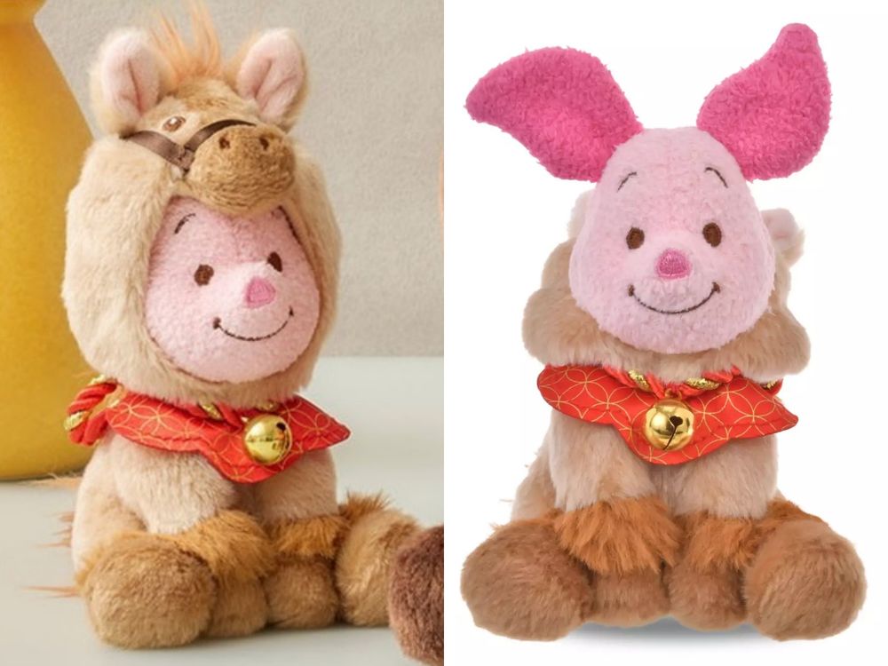 2026馬年限定小熊維尼周邊來了！超可愛「白色小馬維尼玩偶、淺棕馬小豬絨毛吊飾」全都要收藏！-12