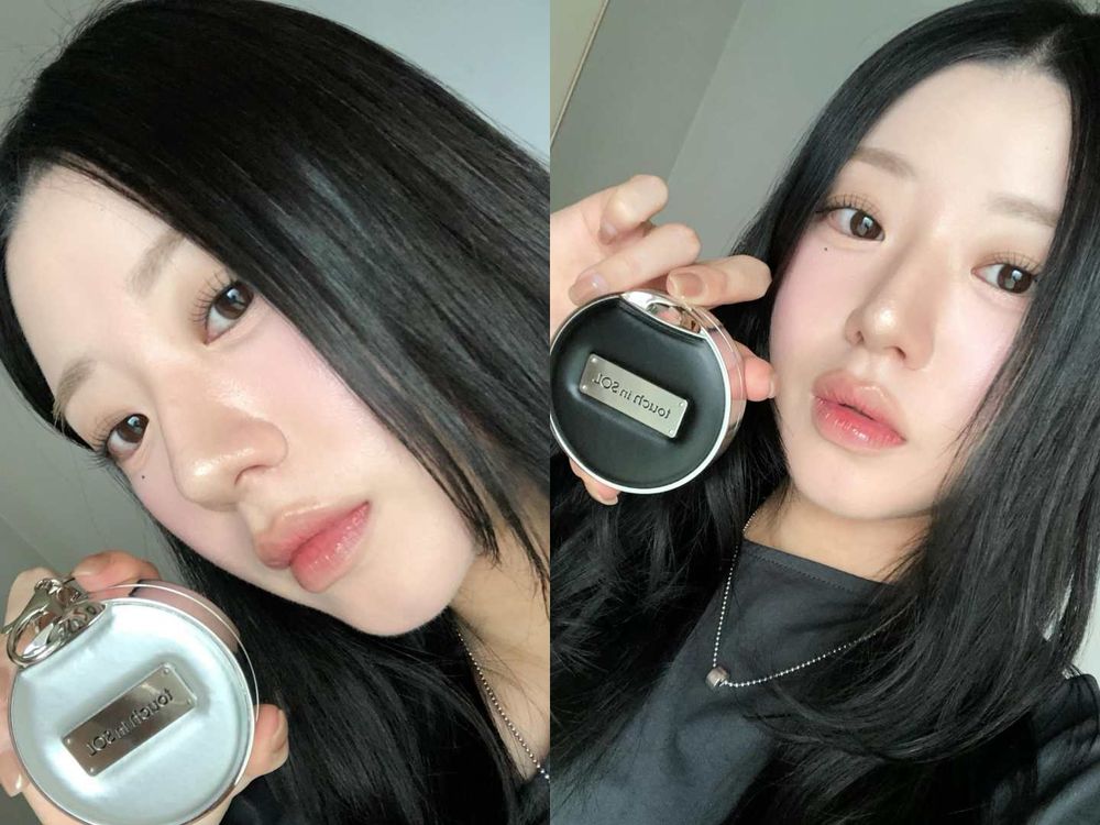 韓系底妝變成爆款小包包！Gen Z必備最潮吊飾氣墊粉餅，精品皮革外型＋潮流金屬LOGO標牌，柔霧潤光兩種妝感任你挑！-8