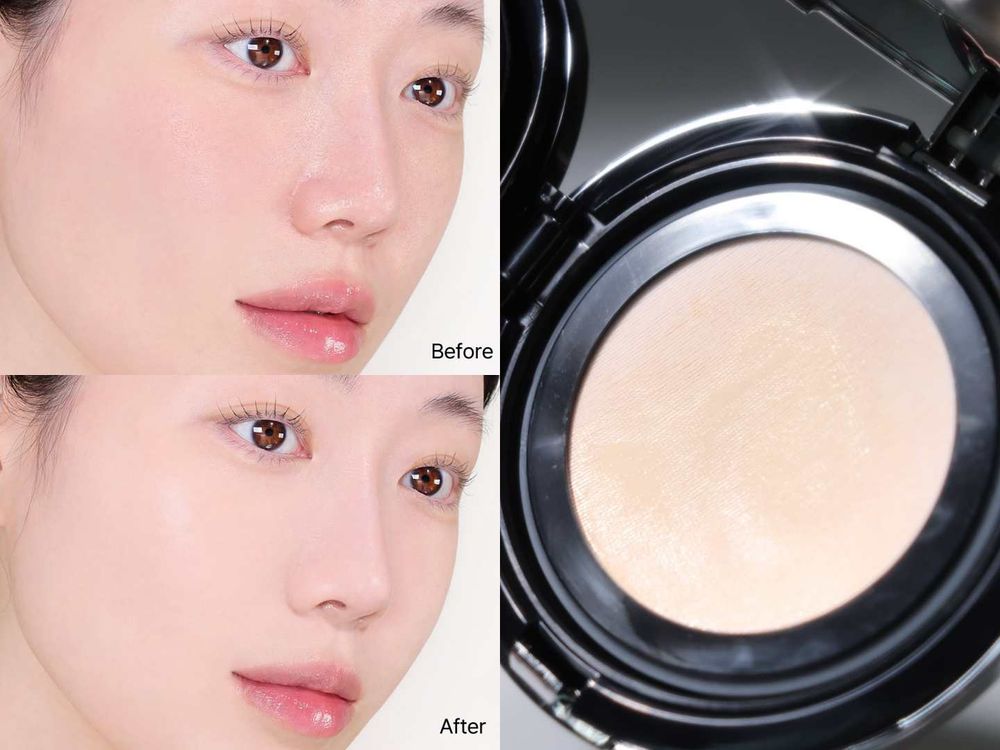 韓系底妝變成爆款小包包！Gen Z必備最潮吊飾氣墊粉餅，精品皮革外型＋潮流金屬LOGO標牌，柔霧潤光兩種妝感任你挑！-12