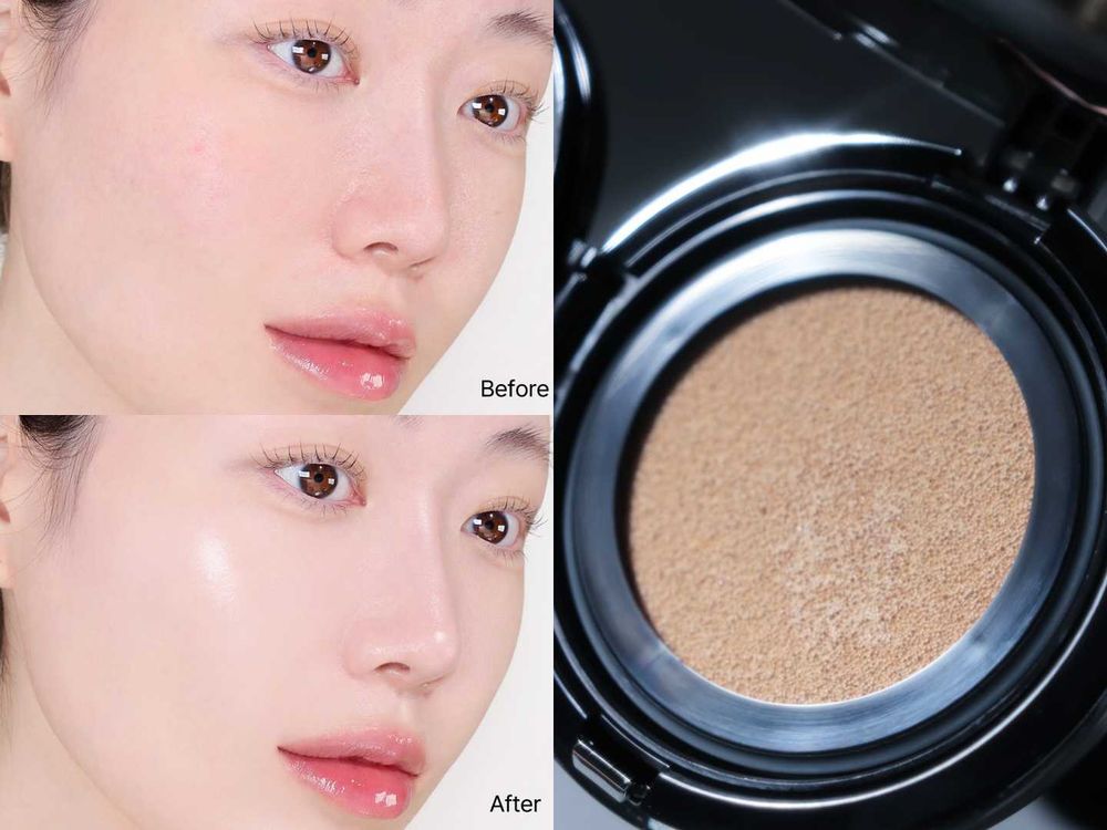 韓系底妝變成爆款小包包！Gen Z必備最潮吊飾氣墊粉餅，精品皮革外型＋潮流金屬LOGO標牌，柔霧潤光兩種妝感任你挑！-13