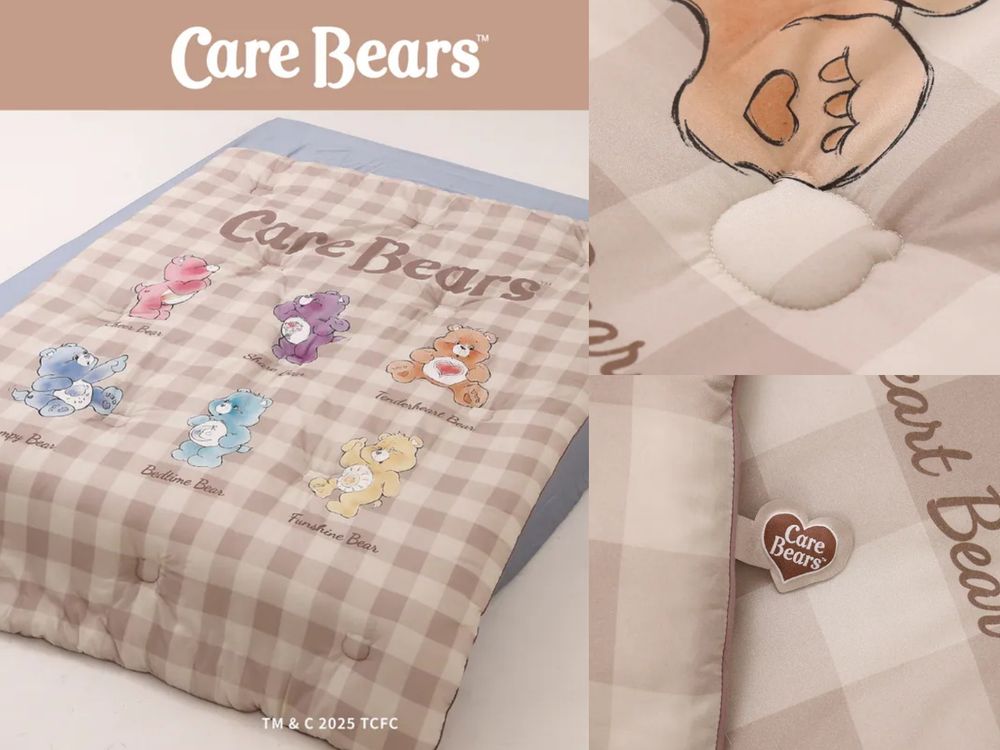 彩虹熊粉瘋掉！Care Bears聯名家居用品「立體熊耳床包組、晚安熊蓋毯、大頭熊抱枕」台灣就買得到！-9