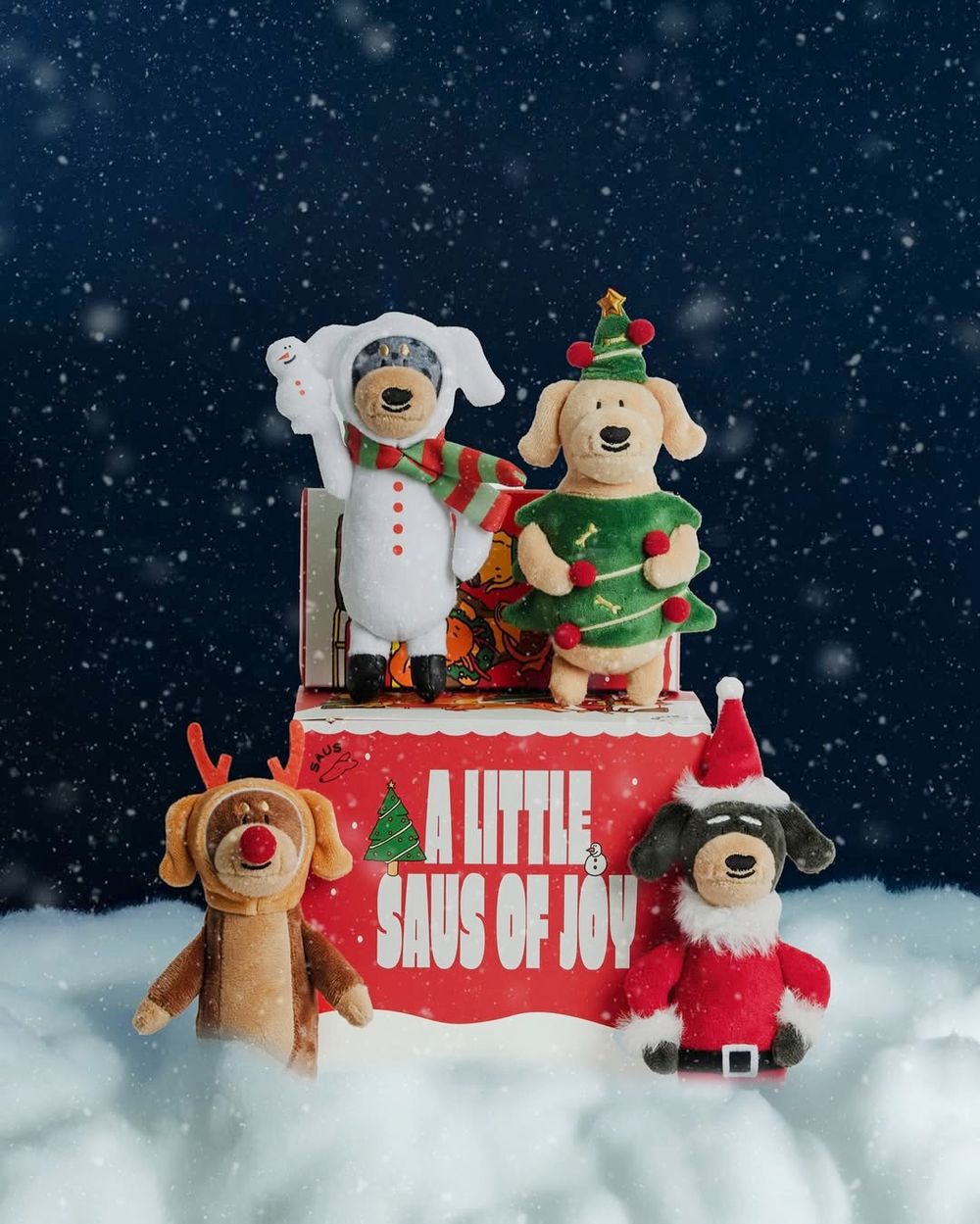 社群爆紅「泰國臘腸狗吊飾」推聖誕節限定版！超可愛「聖誕樹奶油臘腸、雪人斑點臘腸」全都太想買！-9