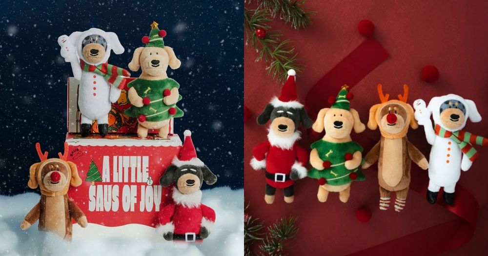 社群爆紅「泰國臘腸狗吊飾」推聖誕節限定版！超可愛「聖誕樹奶油臘腸、雪人斑點臘腸」全都太想買！-1