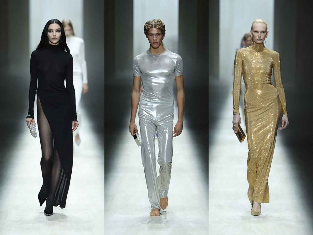 GUCCI大秀前排讓人瘋掉！「雕刻美男」SKZ李旻浩帥得太權威！aespa寧寧化身摩登女郎、氣場全開！-14