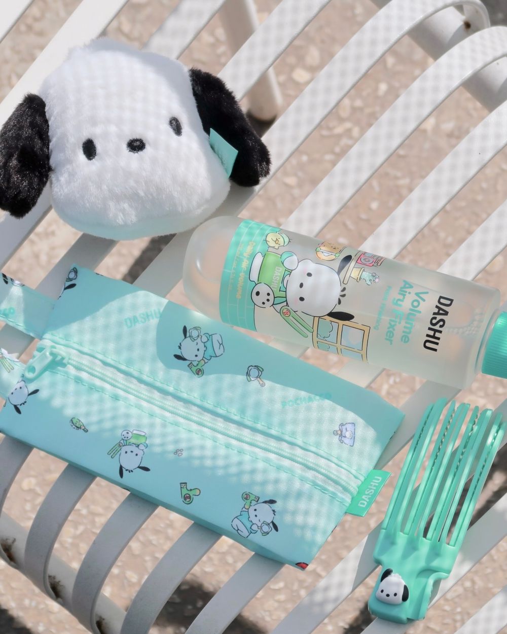 邊佑錫愛用多年髮品！DASHU三麗鷗帕恰狗聯名療癒造型品，韓女人手一支捲髮霜、高顱頂神器換上清新包裝，超萌周邊必收藏！-12