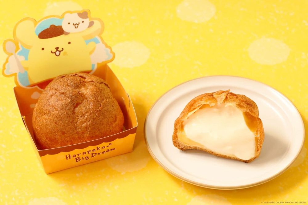 粉絲發瘋！超可愛布丁狗聯名「卡住圓屁屁布丁」Q到捨不得吃、還有呆萌「吃甜點布丁狗玩偶」要買！-3