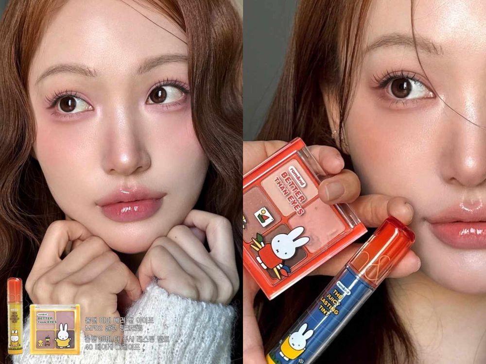 rom&nd x Miffy米飛兔文具店開張、萌到失控！爆賣果汁唇釉、糖果腮紅、6色打亮盤全員兔兔上線！-13