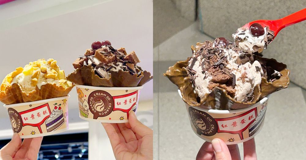 COLDSTONE跟紅葉蛋糕聯名了！脆友狂討論「黑森林蛋糕冰淇淋」、香濃「楓糖核桃樂園」都想吃！-1