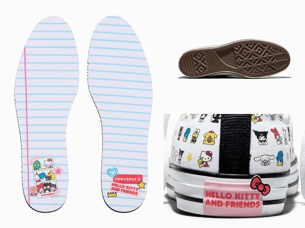 又來搶錢！CONVERSE三麗鷗聯名可愛爆炸！「滿滿Kitty、大耳狗」秒融化、台灣這天開賣！-8