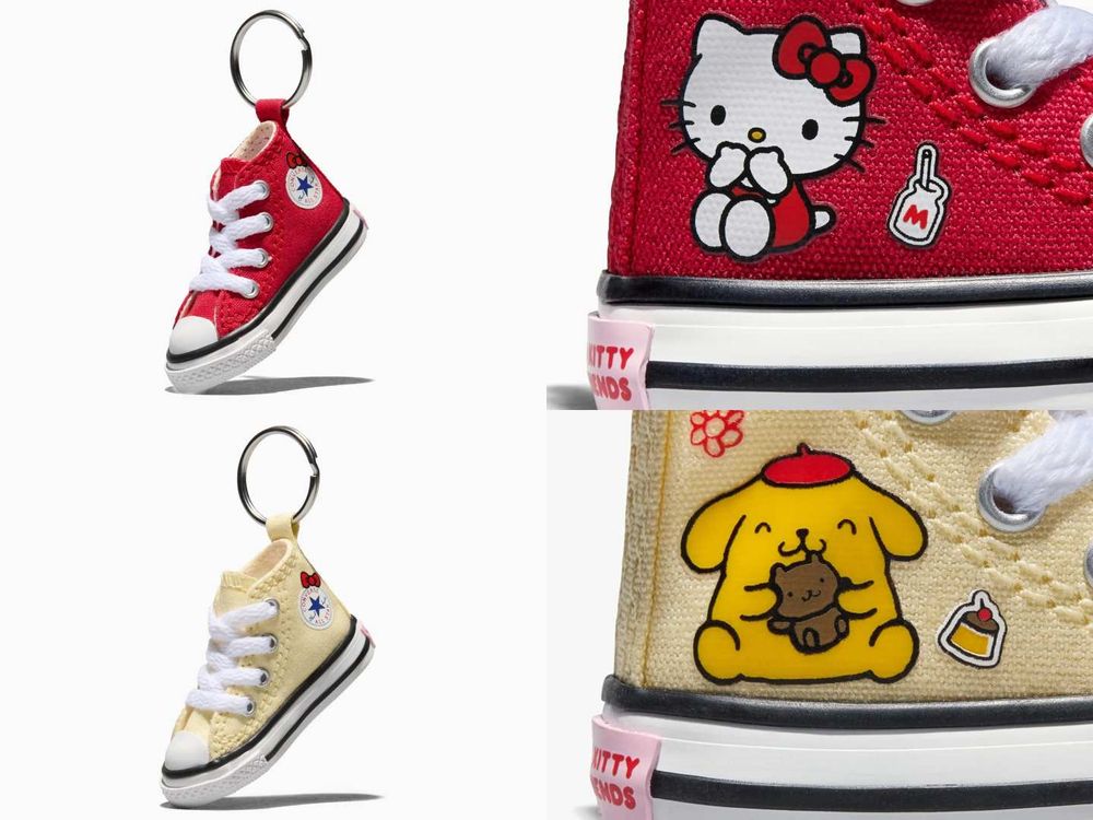 又來搶錢！CONVERSE三麗鷗聯名可愛爆炸！「滿滿Kitty、大耳狗」秒融化、台灣這天開賣！-9