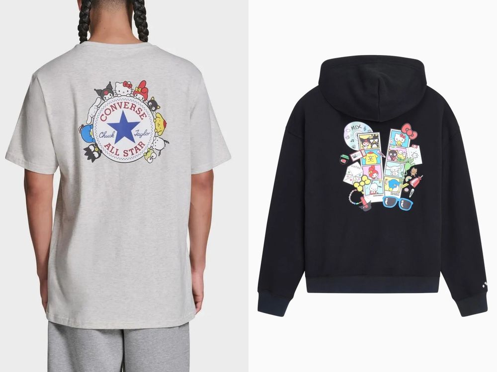 又來搶錢！CONVERSE三麗鷗聯名可愛爆炸！「滿滿Kitty、大耳狗」秒融化、台灣這天開賣！-12