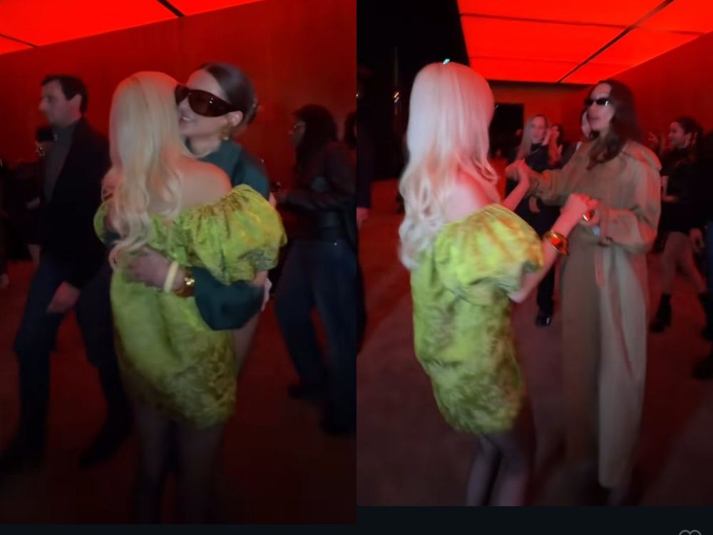 Rosé在YSL巴黎大秀「蘋果綠戰袍」仙氣爆棚！E人模式開啟「繞場打招呼」人緣超好！-4