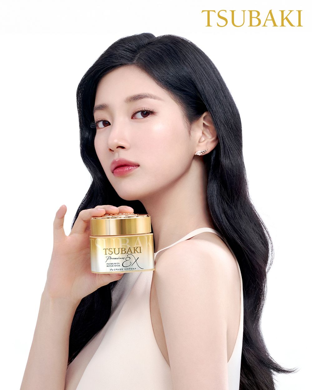 國民初戀秀智接棒李聖經！TSUBAKI思波綺官宣全新代言人，天使光秀髮全靠「金髮膜」，一抹即沖也能讓頭髮柔亮滑順！-5