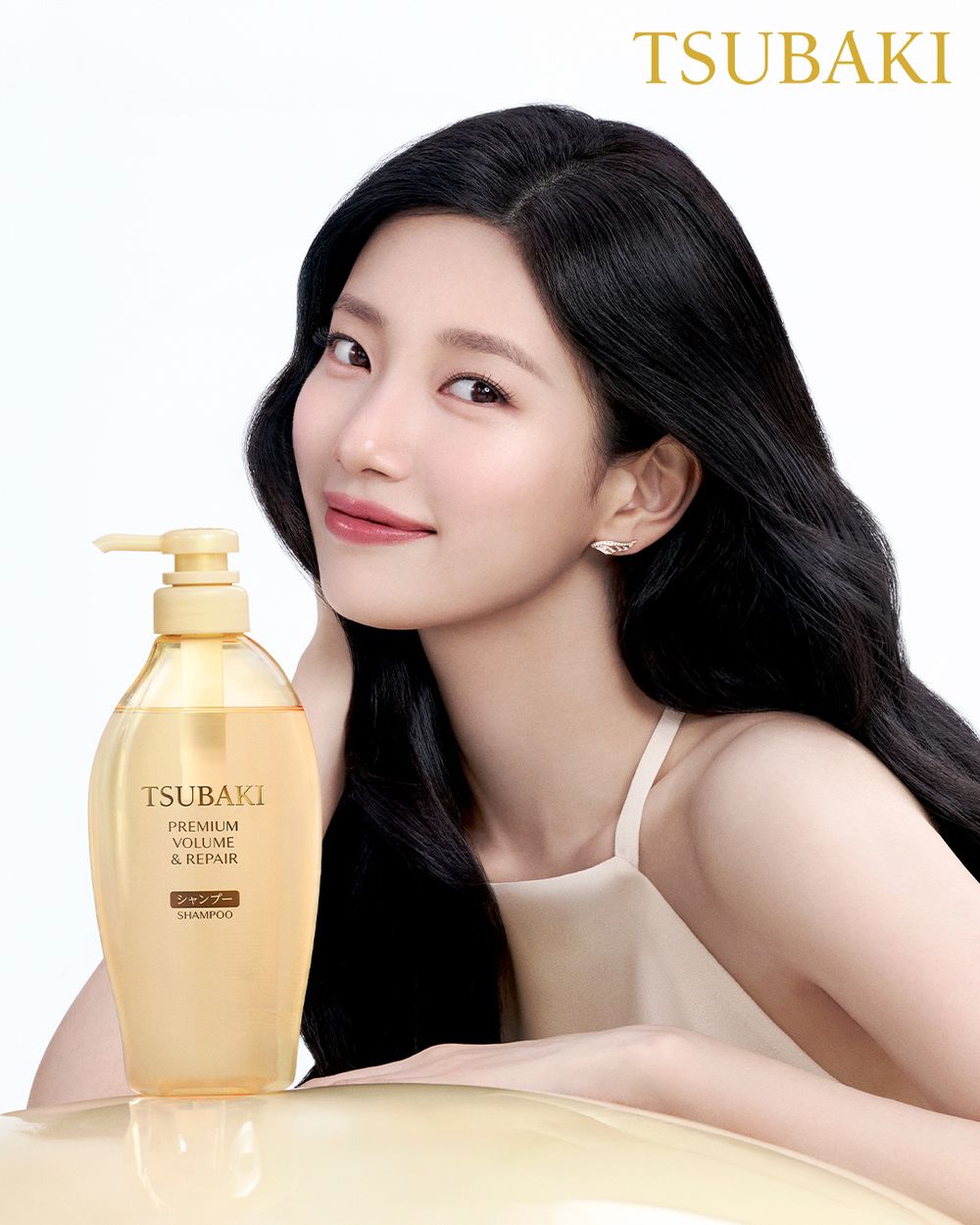 國民初戀秀智接棒李聖經！TSUBAKI思波綺官宣全新代言人，天使光秀髮全靠「金髮膜」，一抹即沖也能讓頭髮柔亮滑順！-4
