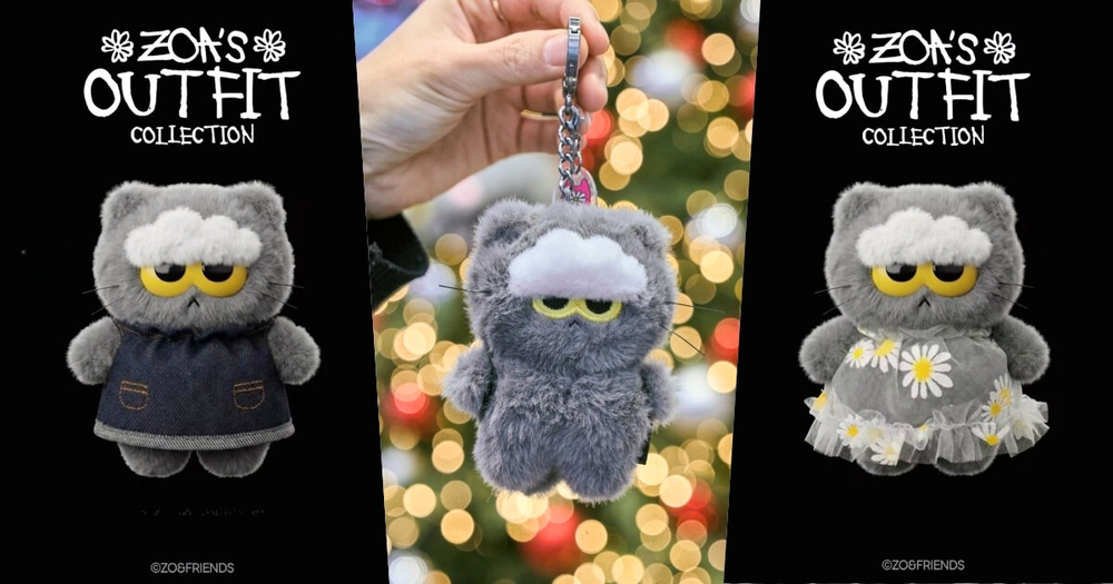 GD愛貓ZO&FRIENDS要出盲盒了？牛仔洋裝、小雛菊領巾8種造型萌炸天，網笑：根本ZOA變裝秀！-1