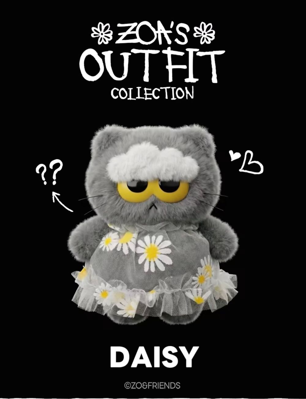 GD愛貓ZO&FRIENDS要出盲盒了？牛仔洋裝、小雛菊領巾8種造型萌炸天，網笑：根本ZOA變裝秀！-7