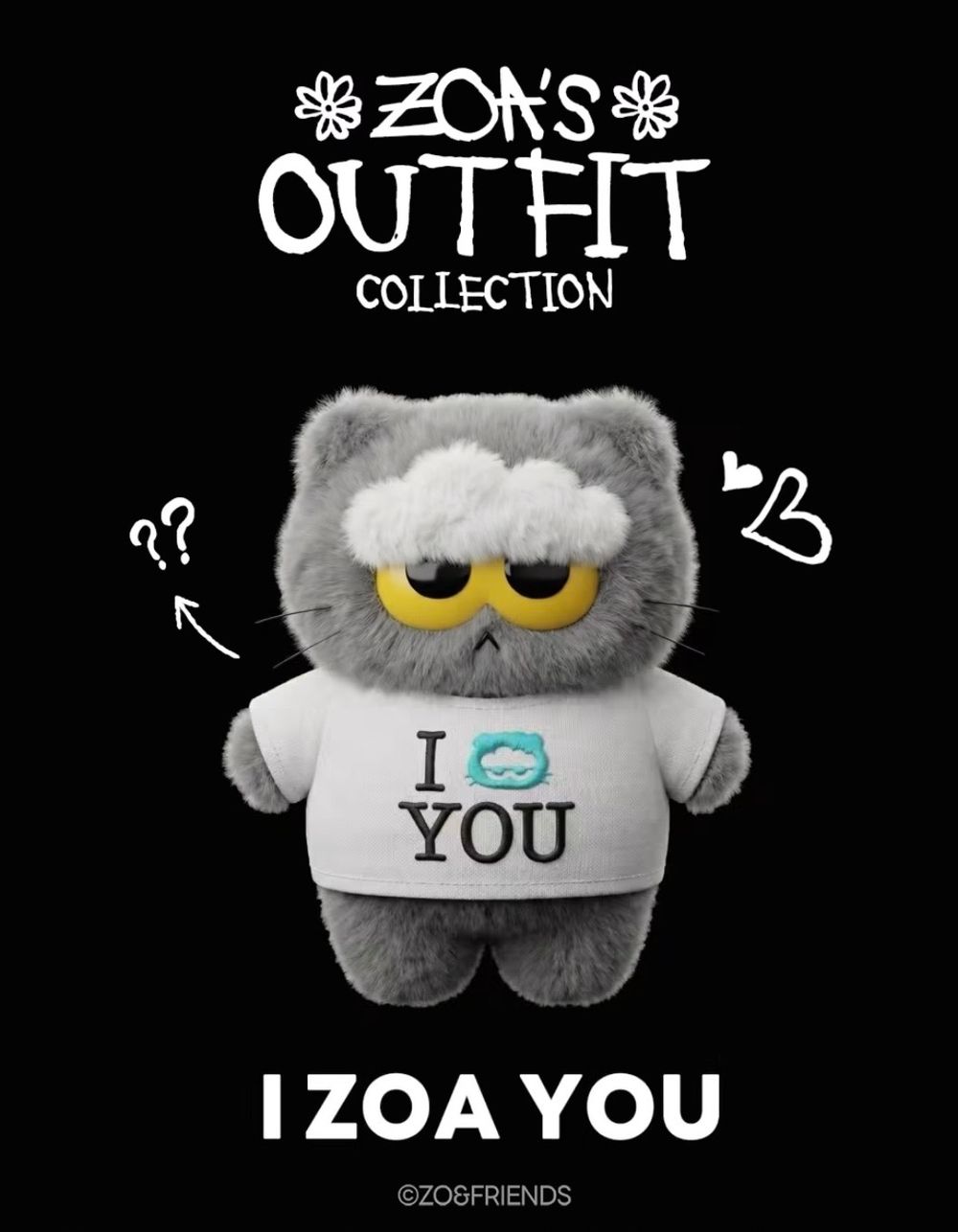 GD愛貓ZO&FRIENDS要出盲盒了？牛仔洋裝、小雛菊領巾8種造型萌炸天，網笑：根本ZOA變裝秀！-3