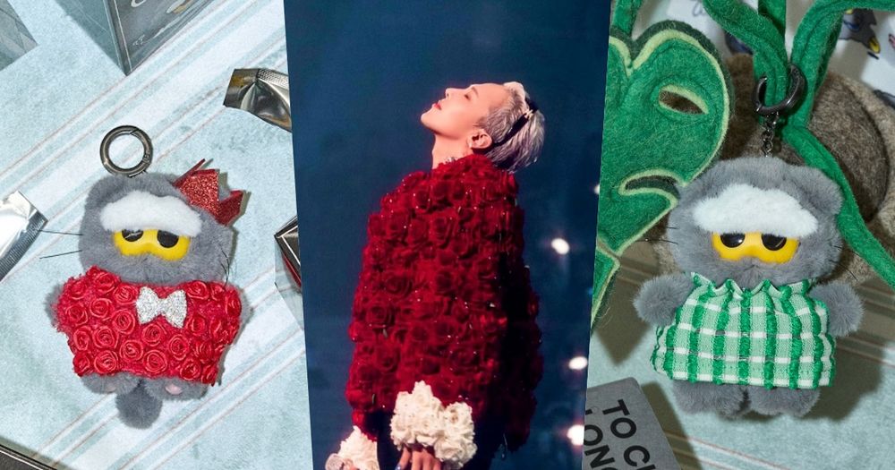 GD愛貓ZO&FRIENDS要出盲盒了！牛仔洋裝&小雛菊領巾萌翻、還有GD同款玫瑰外套造型！-9