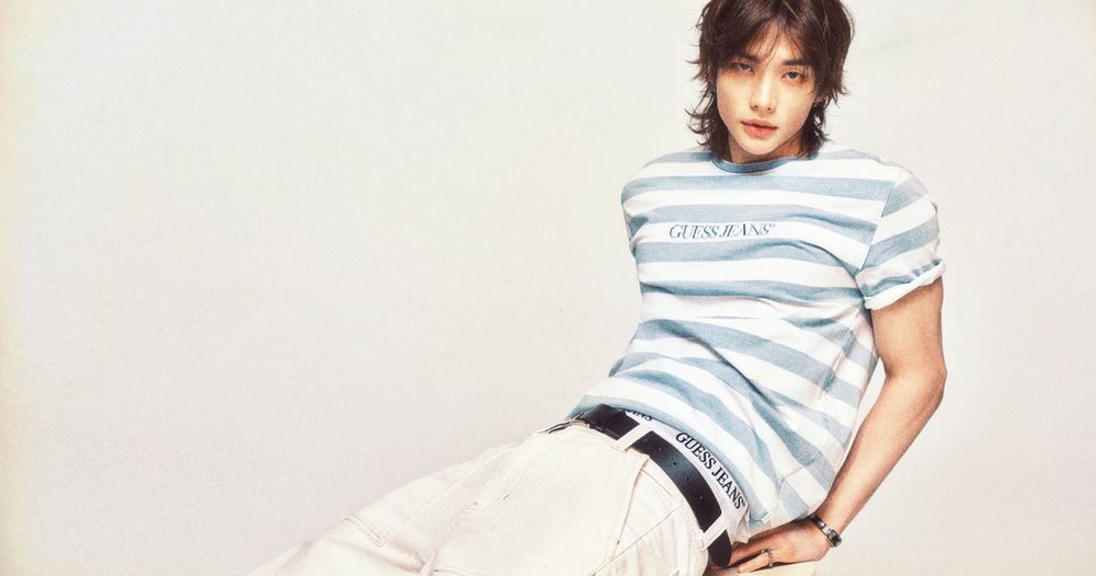 一早就被帥醒！GUESS真的找SKZ鉉辰拍廣告！「低腰＋內褲頭外露」太性感、STAY們又幸福了！-2